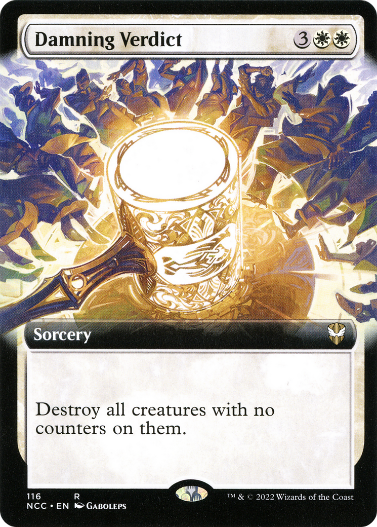 Damning Verdict (Extended Art) [Streets of New Capenna Commander]