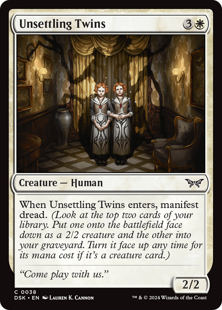 Unsettling Twins [Duskmourn: House of Horror] | Silver Goblin