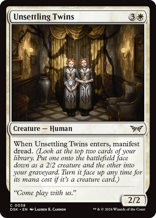 Unsettling Twins [Duskmourn: House of Horror] Foil