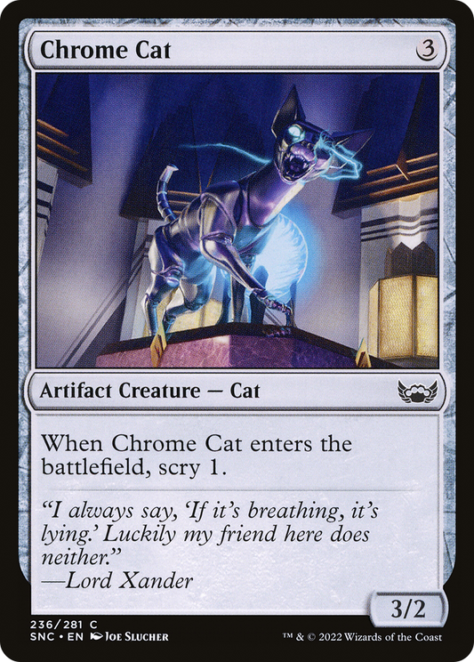 Chrome Cat [Streets of New Capenna] Foil
