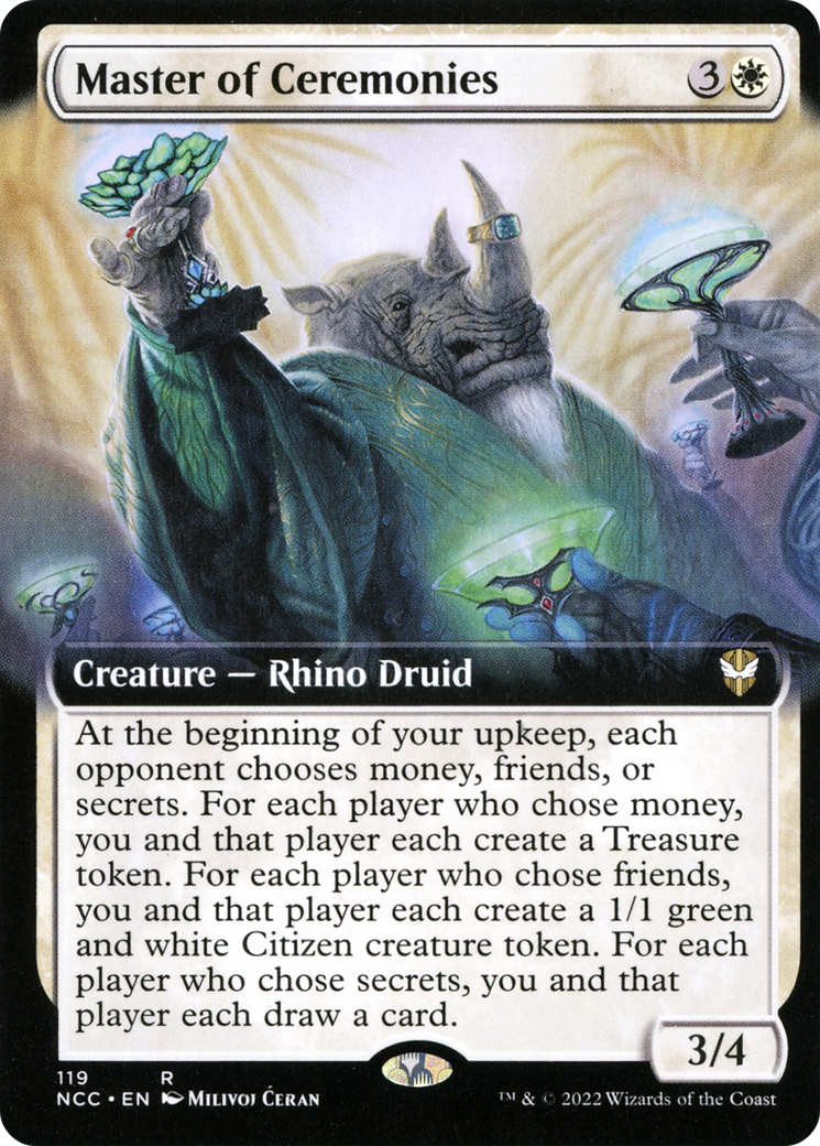 Master of Ceremonies (Extended Art) [Streets of New Capenna Commander] | Silver Goblin