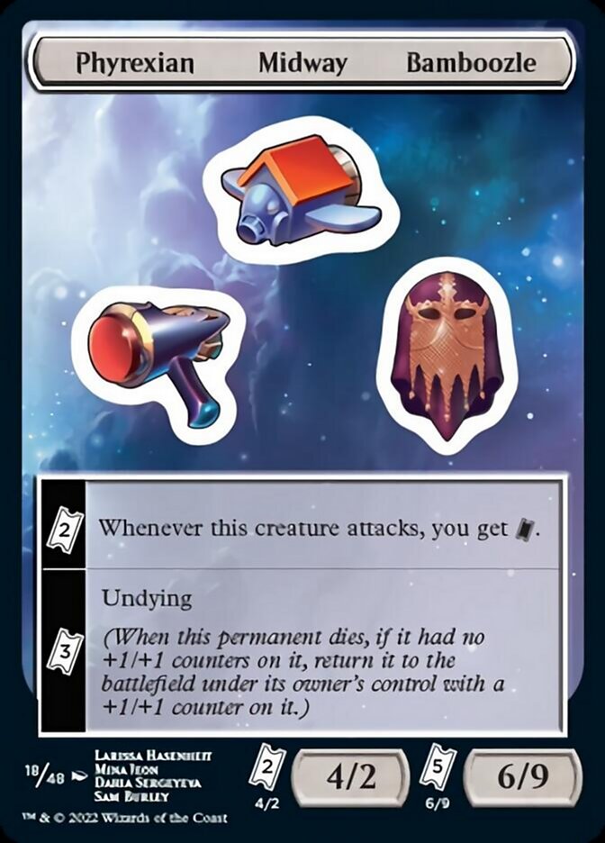 Phyrexian Midway Bamboozle [Unfinity Stickers] | Silver Goblin