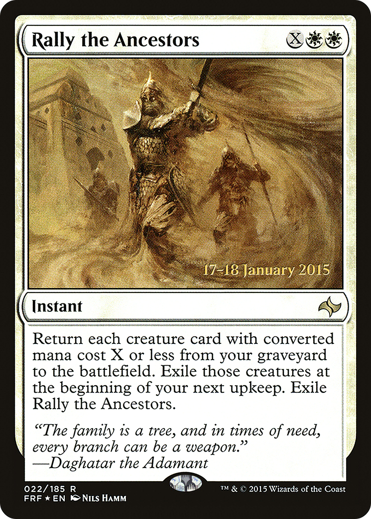 Rally the Ancestors [Fate Reforged Prerelease Promos] | Silver Goblin