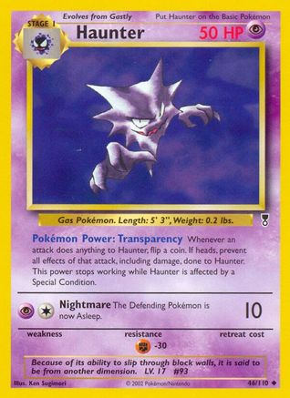 Haunter (46) Reverse Holofoil - Legendary Collection