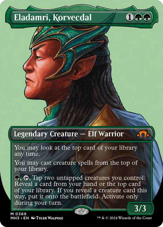 Eladamri, Korvecdal (Borderless) [Modern Horizons 3] Foil