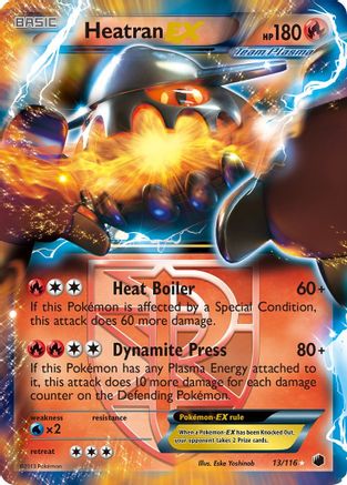 Heatran EX (Team Plasma) (13) Holofoil - Plasma Freeze