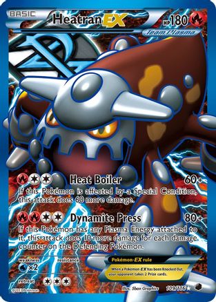 Heatran EX (Team Plasma) (Full Art) (109) Holofoil - Plasma Freeze