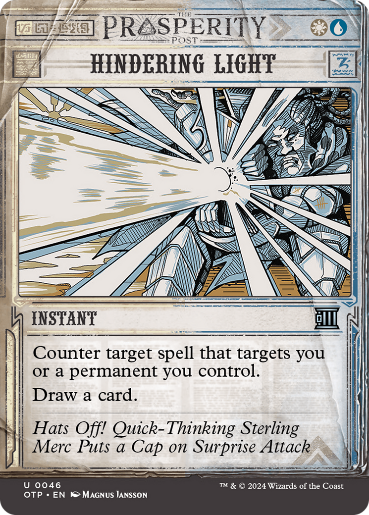 Hindering Light [Outlaws of Thunder Junction: Breaking News] Foil