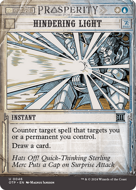 Hindering Light [Outlaws of Thunder Junction: Breaking News] Foil