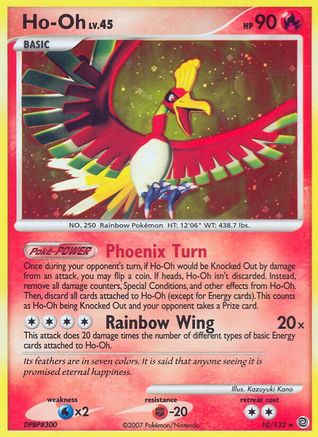 Ho-Oh (10) Reverse Holofoil - Secret Wonders