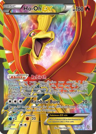 Ho-Oh Ex (Full Art) (119) Holofoil - Dragons Exalted