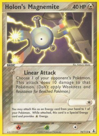 Holon's Magnemite (70) Reverse Holofoil - Delta Species
