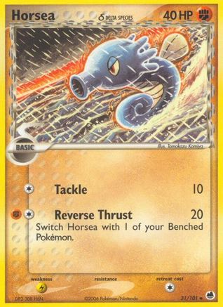 Horsea - 031/101 (Delta Species) (31) Reverse Holofoil - Dragon Frontiers