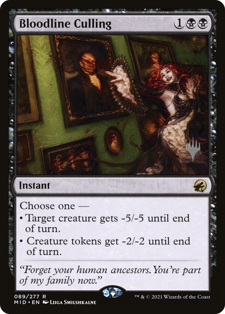 Bloodline Culling (Promo Pack) [Innistrad: Midnight Hunt Promos] Foil