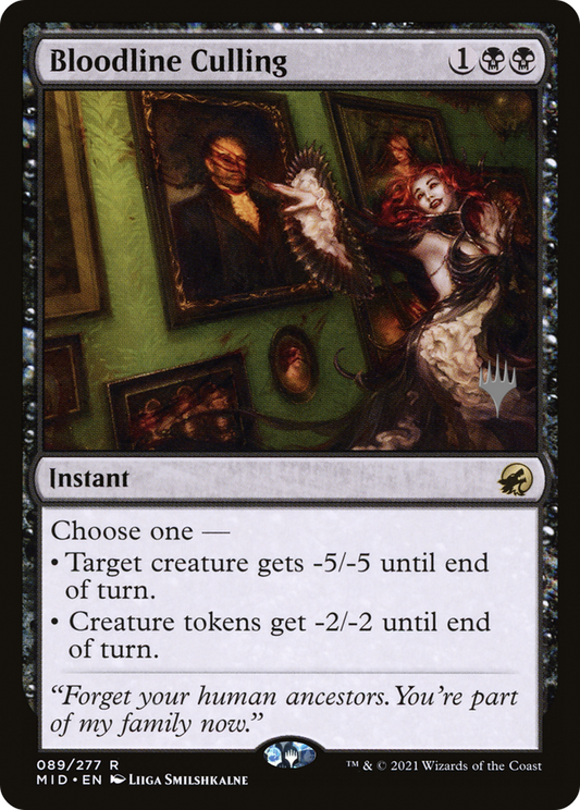 Bloodline Culling (Promo Pack) [Innistrad: Midnight Hunt Promos] Foil