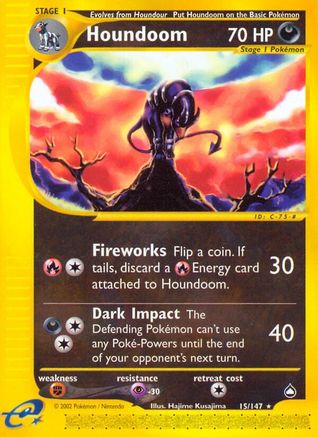 Houndoom (15/147) [Aquapolis] Reverse Holofoil