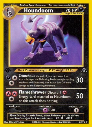 Houndoom (23) (23) 1st Edition - Neo Discovery