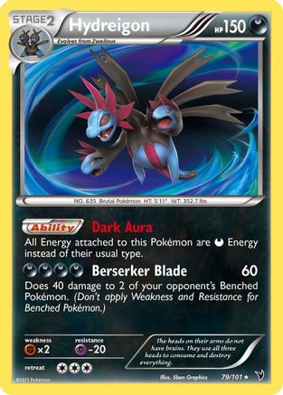 Hydreigon (79/101) [Black & White: Noble Victories] Reverse Holofoil