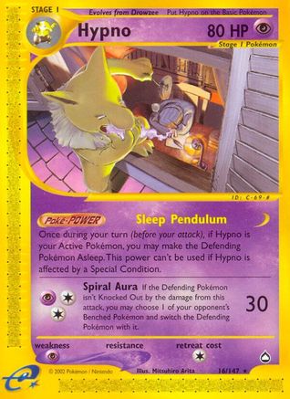 Hypno (16) Reverse Holofoil - Aquapolis