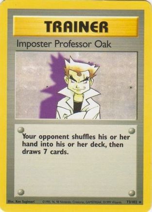Imposter Professor Oak (73) - Base Set