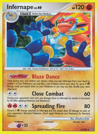 Infernape (3) Reverse Holofoil - Stormfront