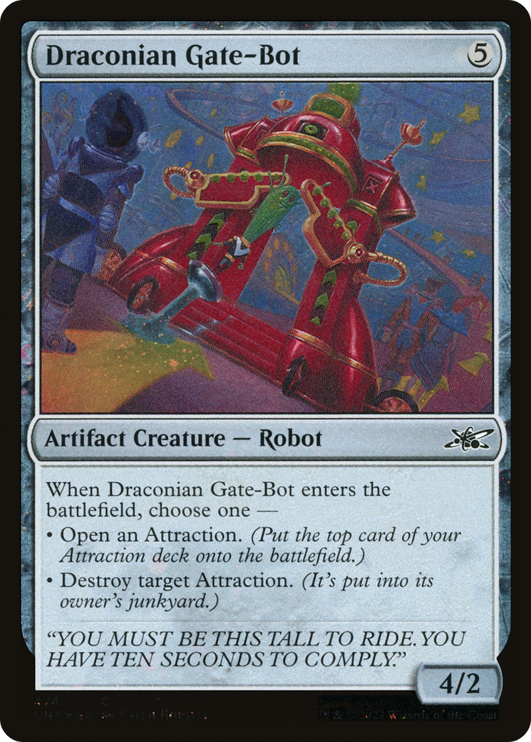 Draconian Gate-Bot (Galaxy Foil) [Unfinity]
