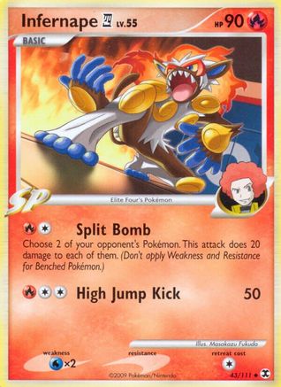 Infernape E (43) Reverse Holofoil - Rising Rivals