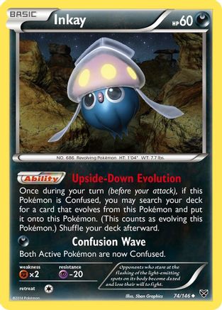 Inkay (74/146) [XY: Base Set] Reverse Holofoil