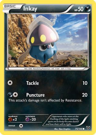 Inkay (75/146) [XY: Base Set] Reverse Holofoil