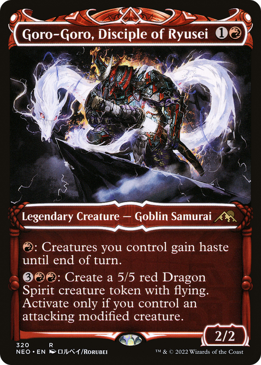 Goro-Goro, Disciple of Ryusei (Showcase Samurai) [Kamigawa: Neon Dynasty] Foil