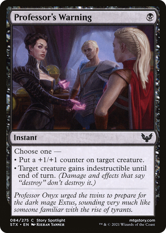 Professor's Warning [Strixhaven: School of Mages] Foil