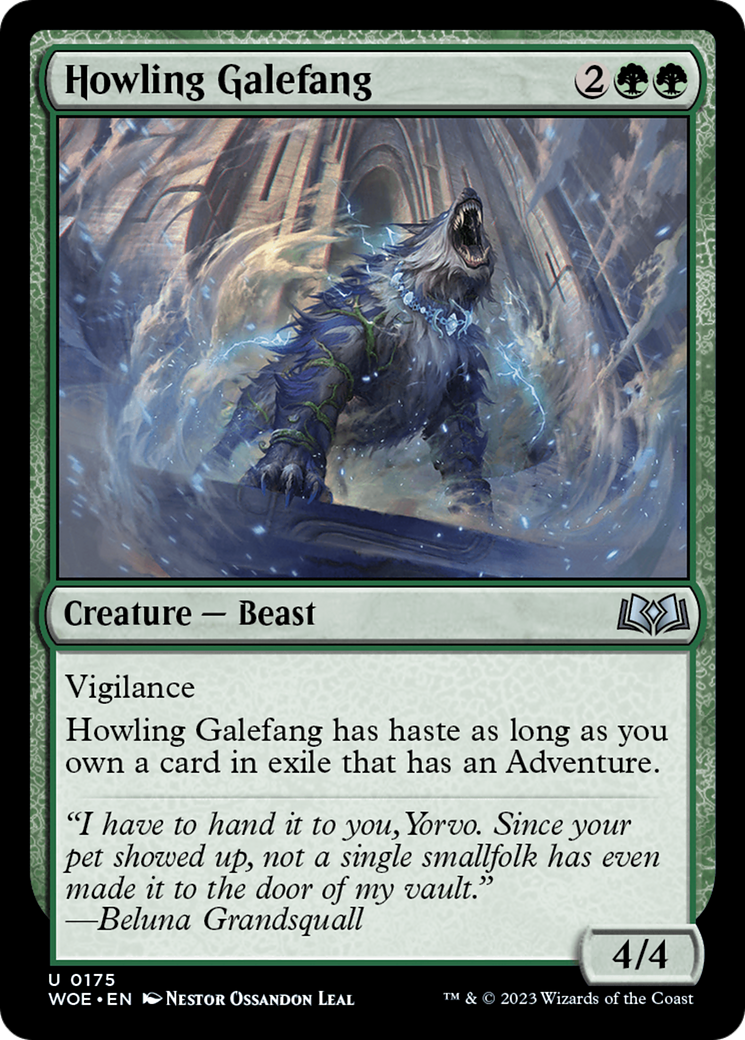 Howling Galefang [Wilds of Eldraine] | Silver Goblin