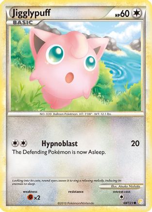 Jigglypuff (68/123) [HeartGold & SoulSilver: Base Set] Reverse Holofoil