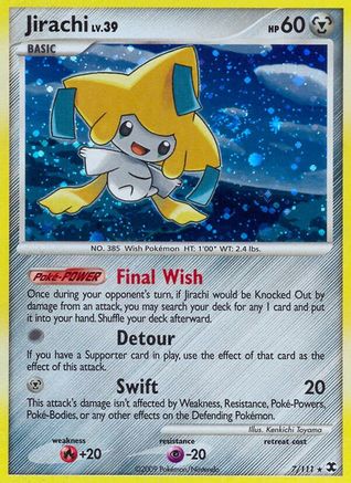 Jirachi (7) Reverse Holofoil - Rising Rivals
