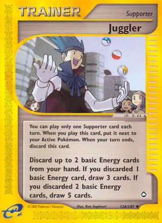 Juggler (126) Reverse Holofoil - Aquapolis