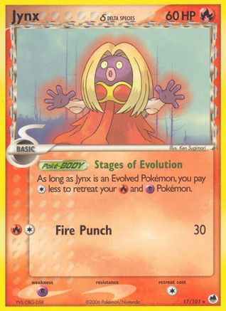 Jynx (Delta Species) (17) Reverse Holofoil - Dragon Frontiers