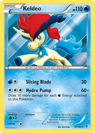 Keldeo (47) Reverse Holofoil - Boundaries Crossed