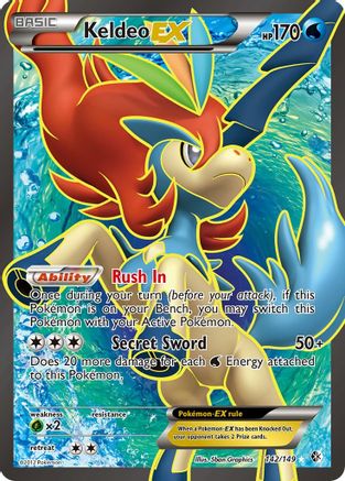 Keldeo EX (142/149) [Black & White: Boundaries Crossed] | Silver Goblin