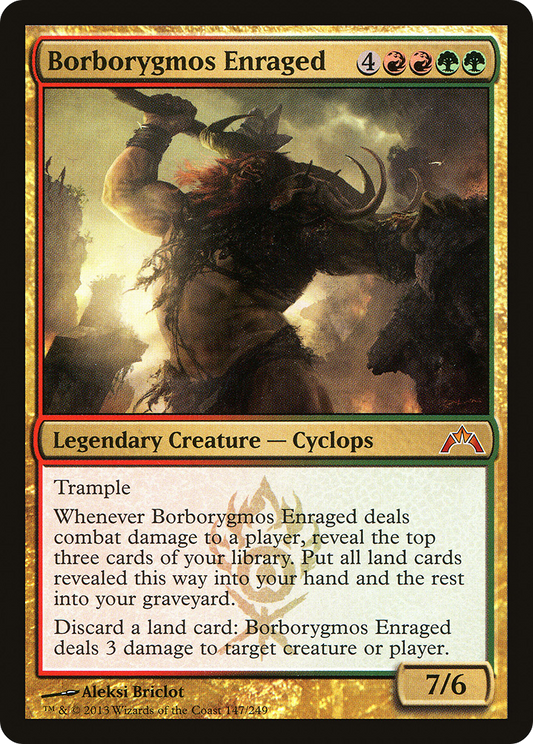 Borborygmos Enraged [Gatecrash] Foil