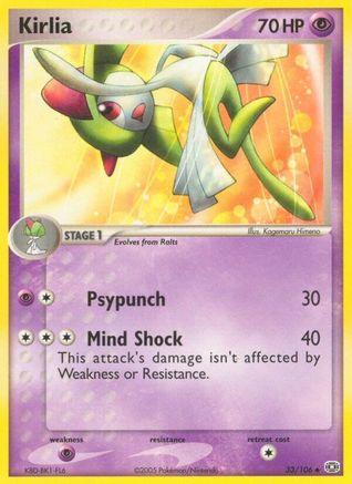 Kirlia (33) Reverse Holofoil - Emerald