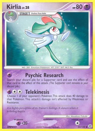 Kirlia (53) Reverse Holofoil - Secret Wonders