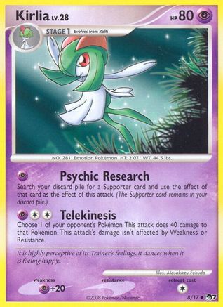Kirlia (8) Holofoil - POP Series 7