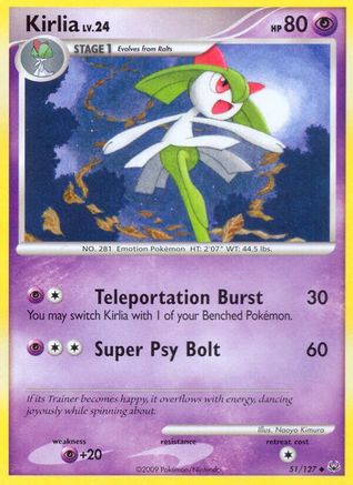 Kirlia (51) Reverse Holofoil - Platinum