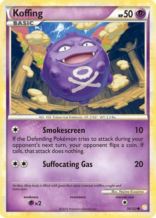 Koffing (70) Reverse Holofoil - HeartGold SoulSilver