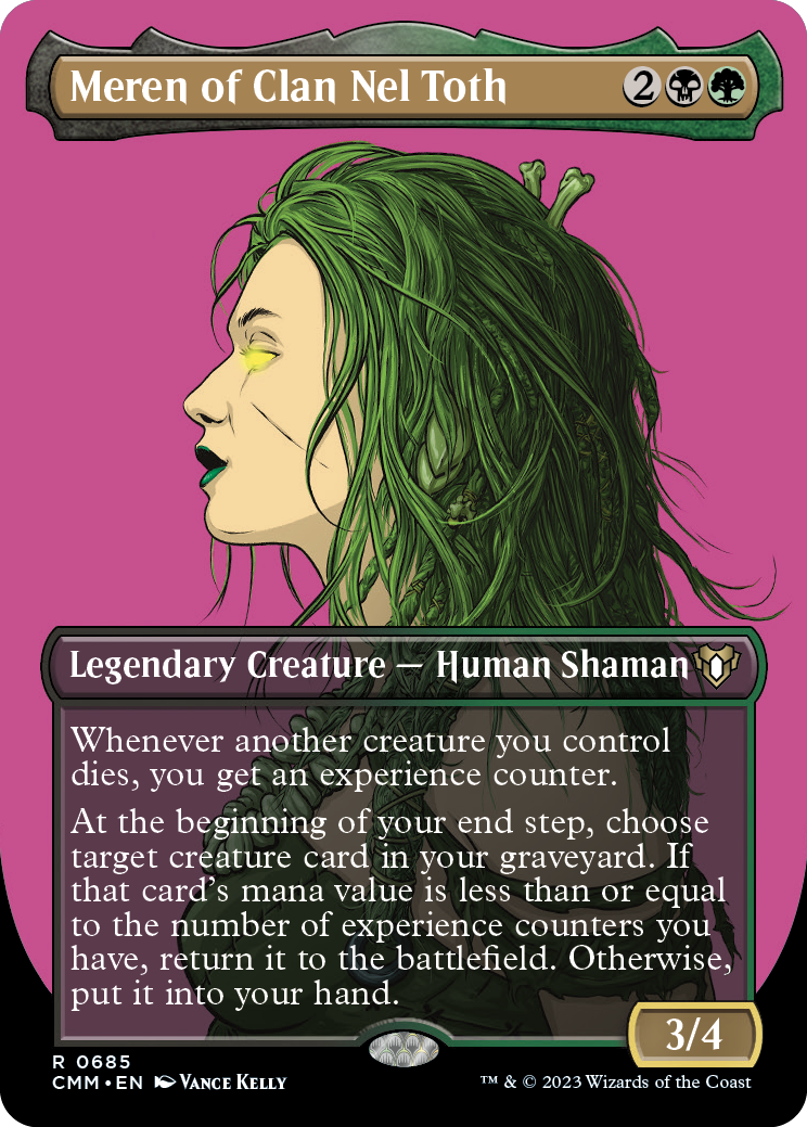 Meren of Clan Nel Toth (Borderless Profile) [Commander Masters] | Silver Goblin