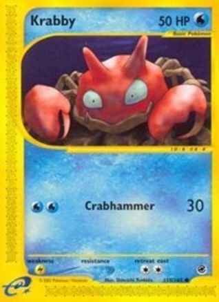 Krabby (115) Reverse Holofoil - Expedition