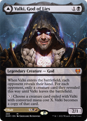 Valki, God of Lies // Tibalt, Cosmic Impostor (Borderless) [Kaldheim] | Silver Goblin