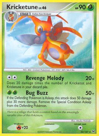 Kricketune (32) Reverse Holofoil - Platinum