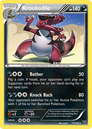 Krookodile (71) Reverse Holofoil - XY Base Set