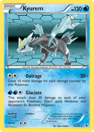 Kyurem (34) Reverse Holofoil - Noble Victories